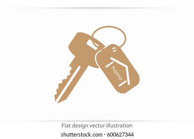 key home icon vector illustration EPS 10
