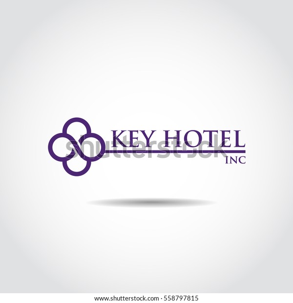 Key Hotel Logo Template Vector Illustrator Stock Vector Royalty Free