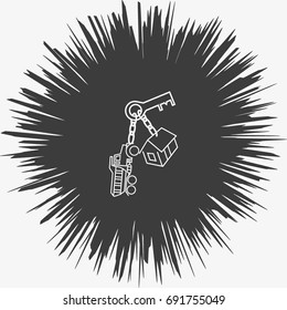 key, house, car, icon