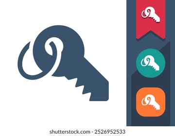 Key, House Key Icon. Professional, pixel perfect icon. EPS 10 format.