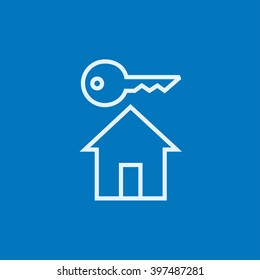 Key for house line icon.