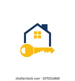 Key House Logo Icon Design Stock Vector (Royalty Free) 1070316860 ...