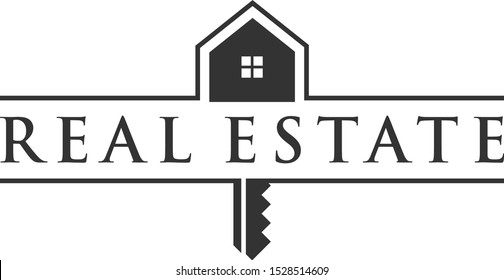 Key House Logo Template Design Vector