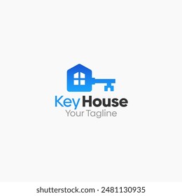 Key House Logo Vector Template Design. Good for Business, Start up, Agency, and Organization