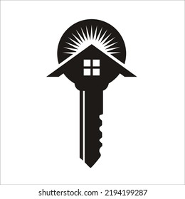 Llave con la casa arriba
