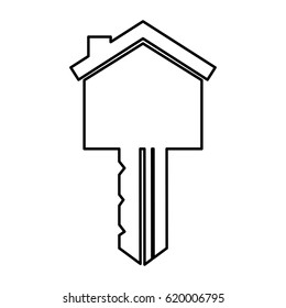 key house silhouette isolated icon