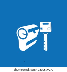Key House vector flat illustrations
