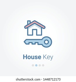 key House vector icon design