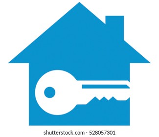 Key to the House. Vector Illustration Icon