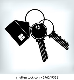 key house vector symbol door lock icon