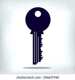 key house vector symbol door lock icon