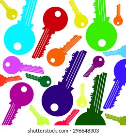 key house vector symbol door lock icon