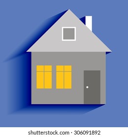 key house vector symbol lock icon illustration