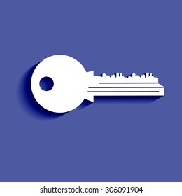 key house vector symbol lock icon illustration