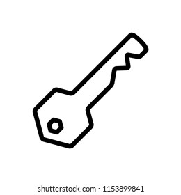 Key Icon. Access, Lock Element Symbol - Vector.