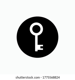 Key Icon. Access or Security Symbol - Vector.