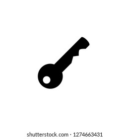 Key Icon. Access Vector Illustration. Password Sign & Symbol Logo Template.