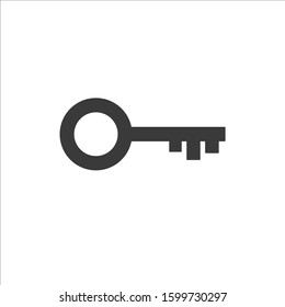 key icon black,and white background