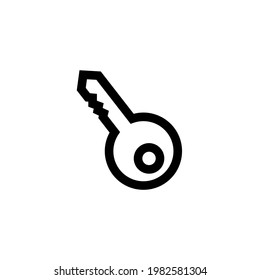 Key icon. Can be used for advertising and banner purposes. Can be used for apps. Vector EPS 10.