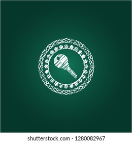 key icon with chalkboard texture