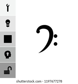 Key icon. collection of 6 key filled icons such as opened lock, head with keyhole, keyhole, stop, wrench. editable key icons for web and mobile.