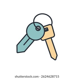 key icon collection .design style with background