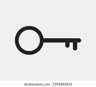 Key icon. Collection of vector symbol on white background. Vector illustration.