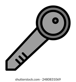 icono de llave color o logotipo ilustración contorno negro estilo relleno