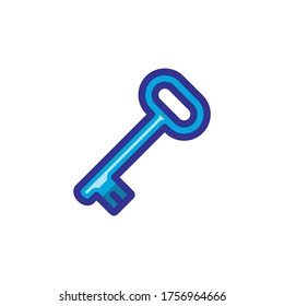 key icon color style design