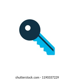 Key icon colored symbol. Premium quality isolated lock element in trendy style.