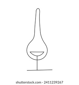  Key icon continuous one line drawing  outline vector illustration