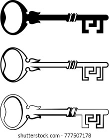 Key Icon, Creative Design Vector Art Illustration