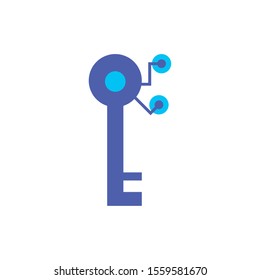 key icon design, Digital technology communication social media internet web and wireless theme Vector illustration