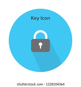 key icon design . flat . symbol
