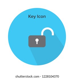 key icon design . flat . symbol