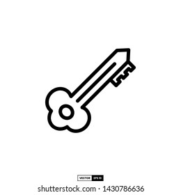 Key icon, design inspiration vector template for web design or mobile app