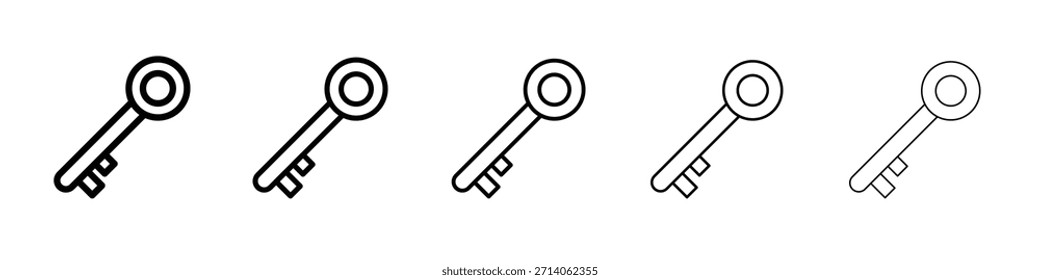 key icon design, logo, app, UI. Vector illustration, EPS