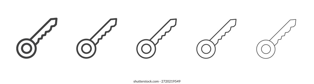 diseño del icono de la llave, logotipo, App, interfaz de usuario. Ilustración vectorial, EPS