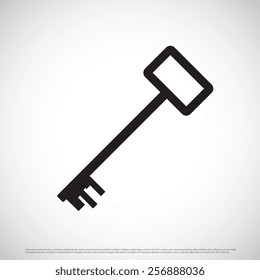 Key icon design on white background