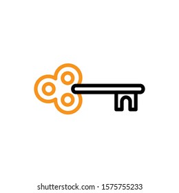 key icon design template trendy