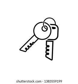 key icon design template vector