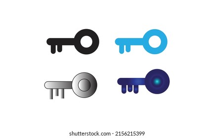 diseño de icono de clave desbloquea el bloqueo 
