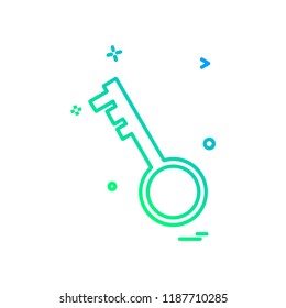 Key icon design vector