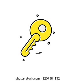 Key icon design vector 