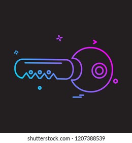 Key icon design vector