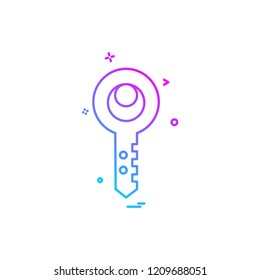Key icon design vector