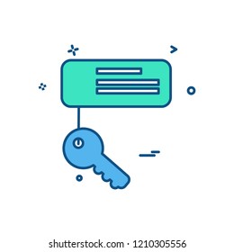 Key icon design vector