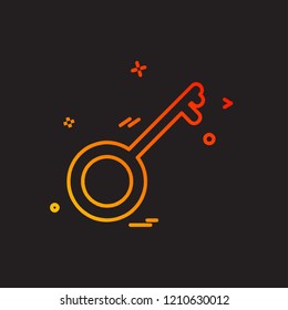 Key icon design vector