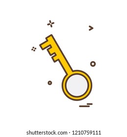 Key icon design vector