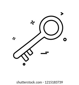 Key icon design vector
